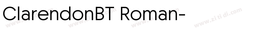 ClarendonBT Roman字体转换